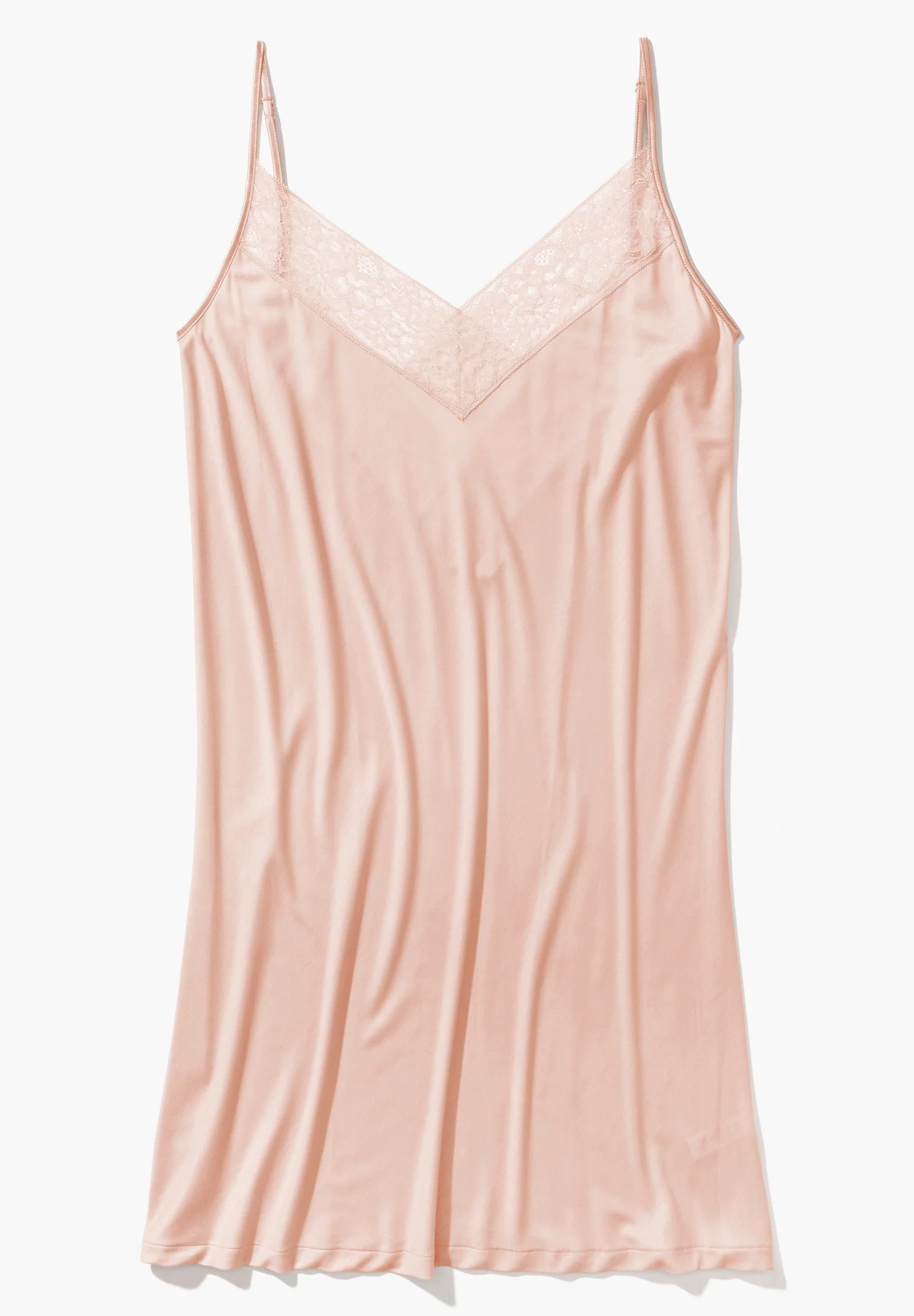 Silk Dreams | Nachthemd Spaghettiträger - rose dust - Image 6