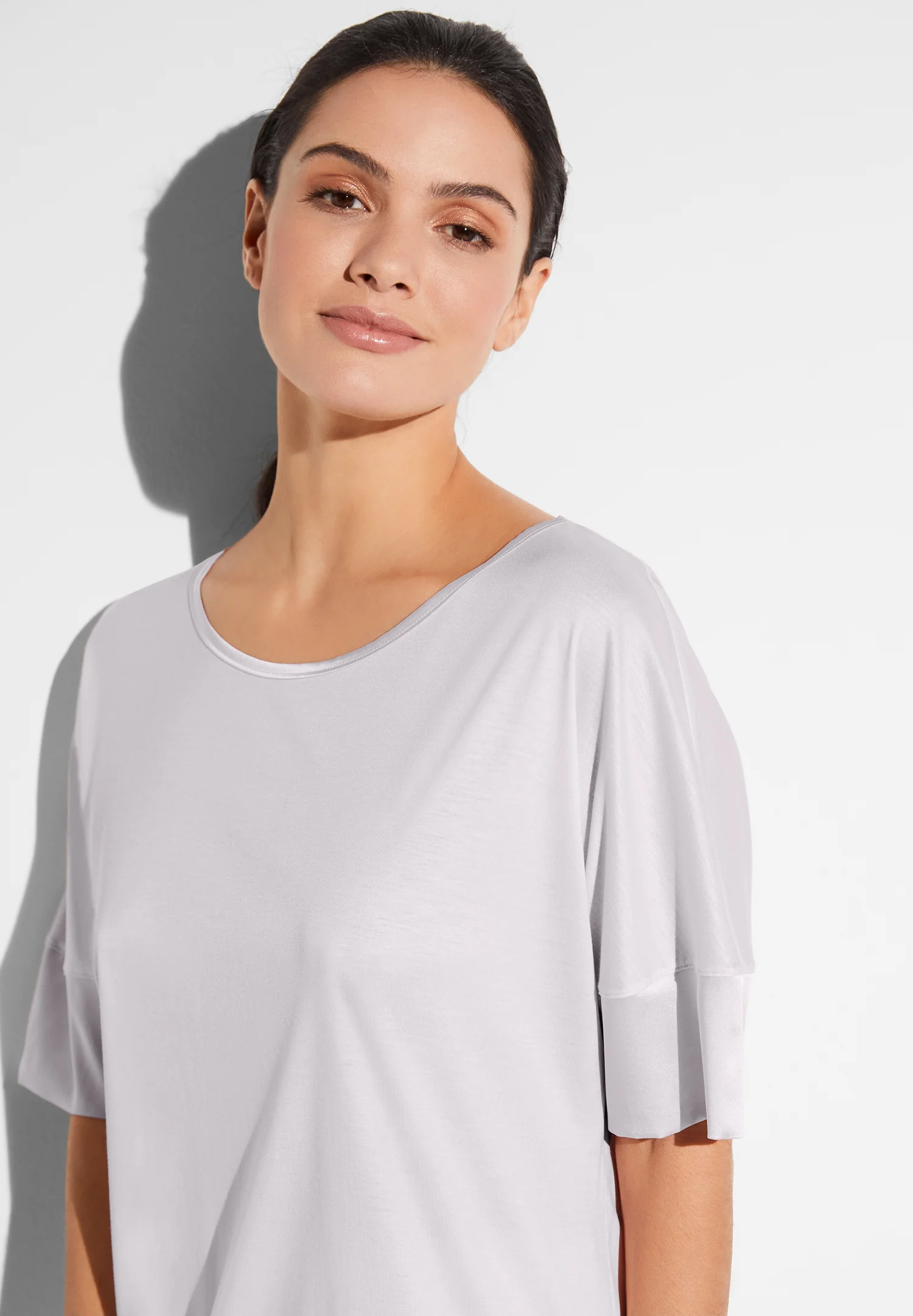 Silk Dreams | Pyjama kurz - lilac marble - Image 3