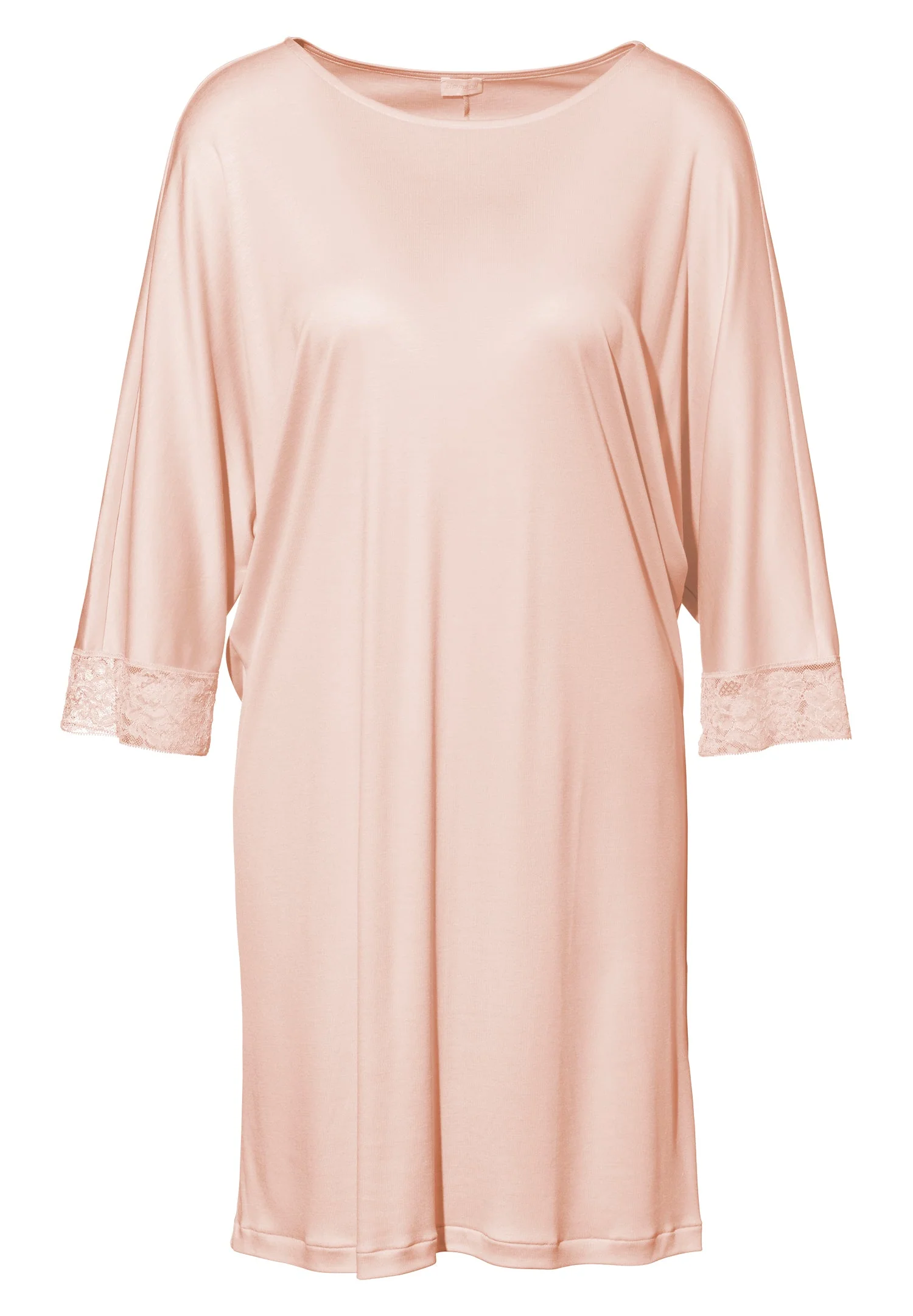 Silk Dreams | Sleepshirt 3/4-Ärmel - rose dust - Image 2
