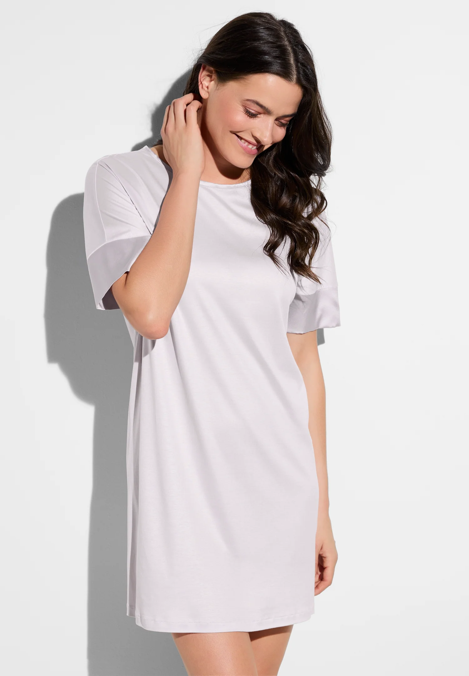 Silk Dreams | Sleepshirt kurzarm - lavender