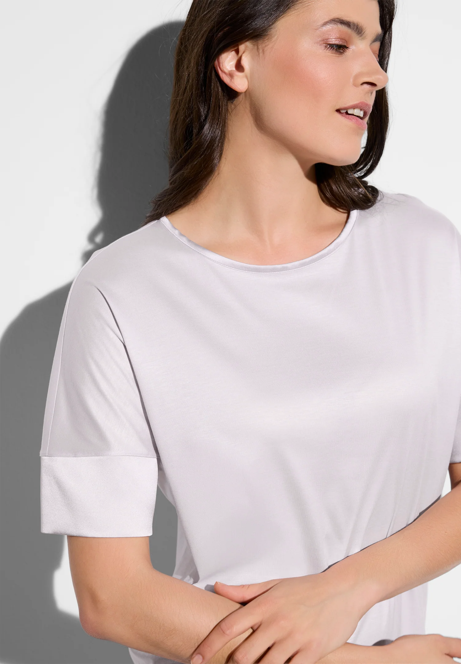 Silk Dreams | Sleepshirt kurzarm - lavender - Image 4