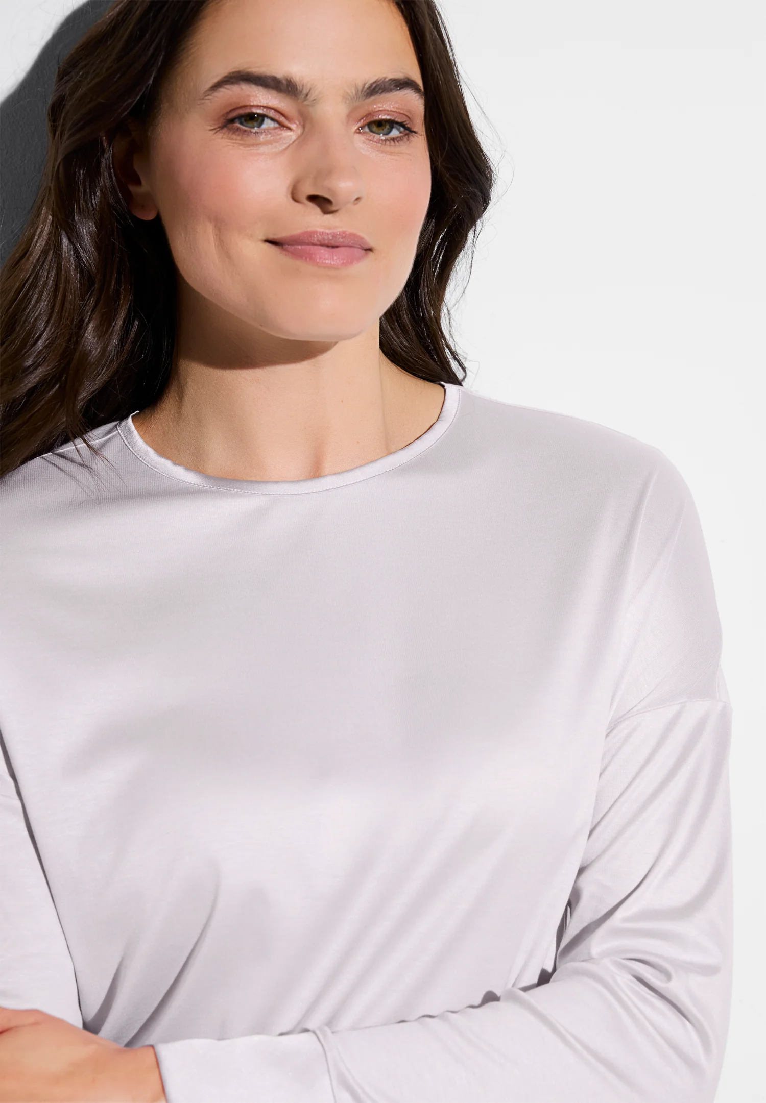 Silk Dreams | Sleepshirt langarm - lavender - Image 4