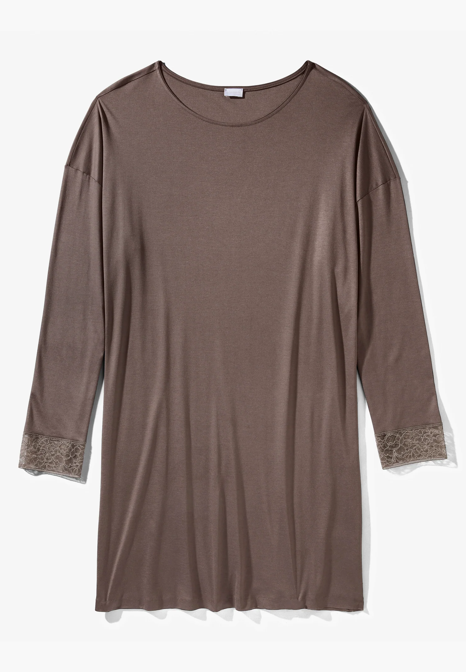 Silk Dreams | Sleepshirt langarm - olive brown - Image 4
