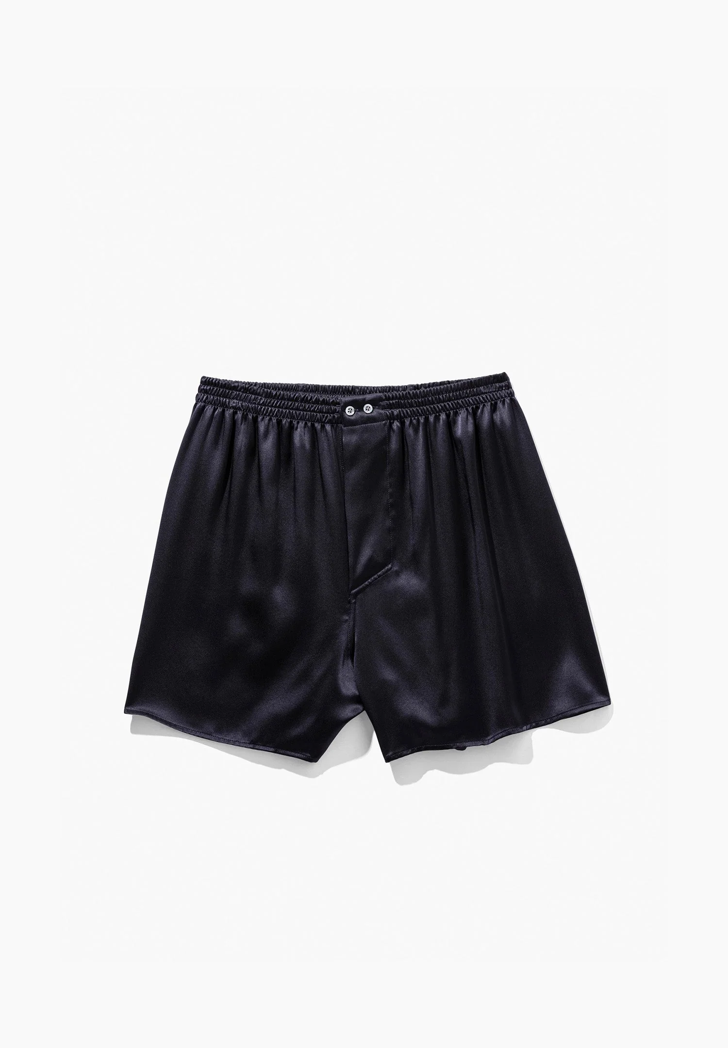 Silk Nightwear | Boxer Shorts - navy - Image 4