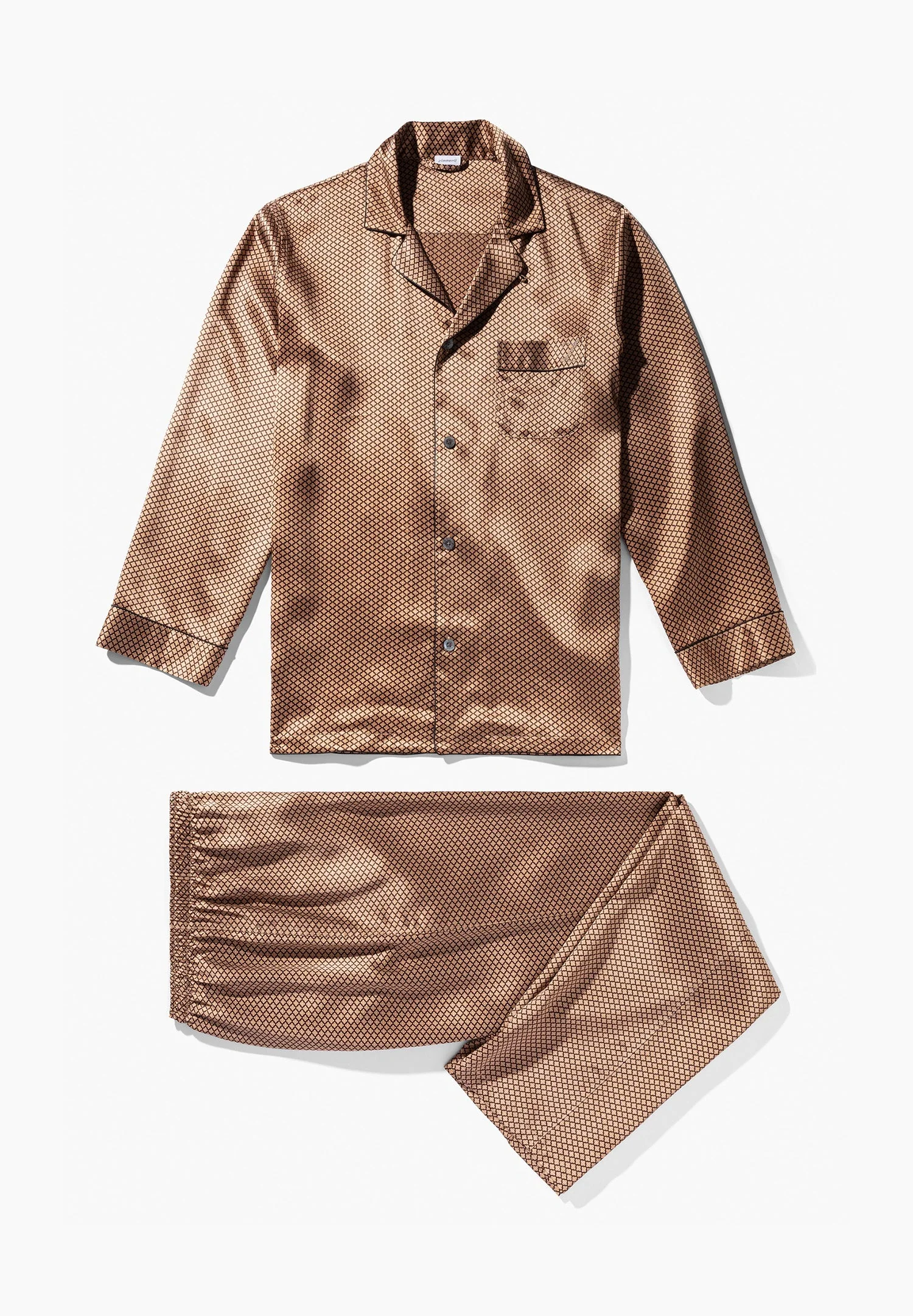 Silk Nightwear | Pyjama lang - fantasy gold - Image 5
