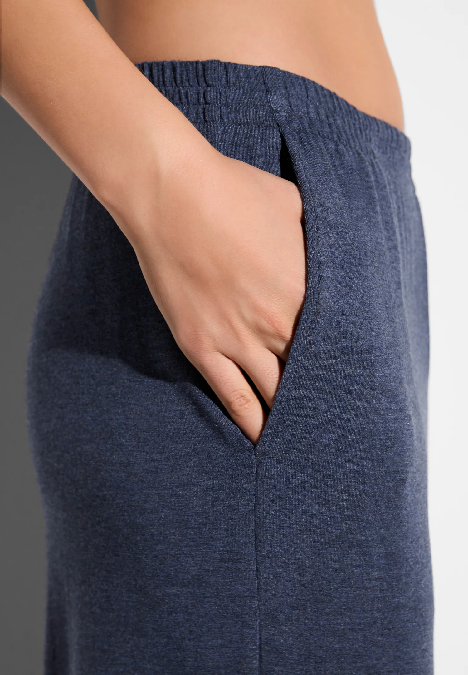 Soft Lounge | Hose lang - blue mélange - Image 3