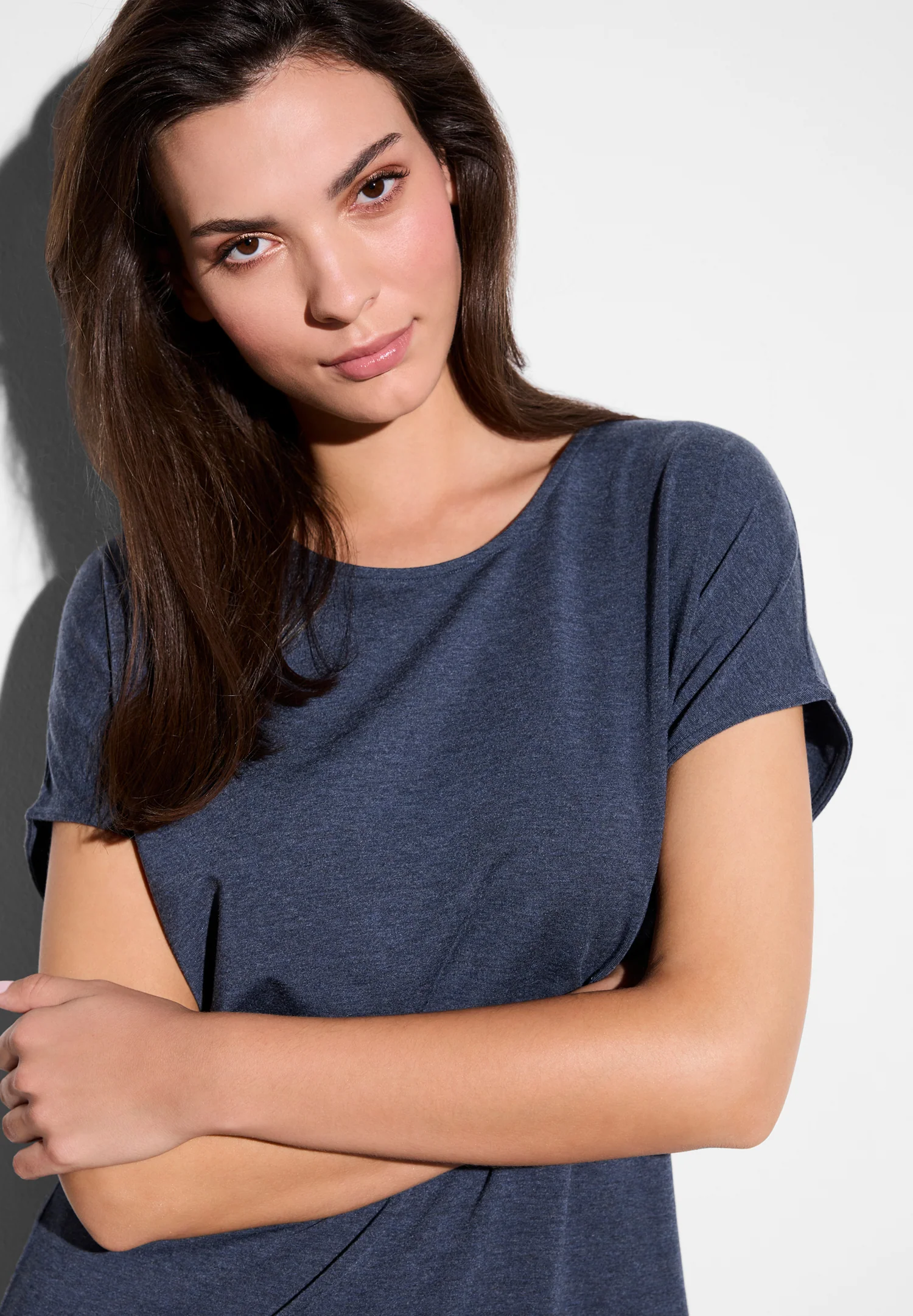 Soft Lounge | T-Shirt kurzarm - blue mélange - Image 3