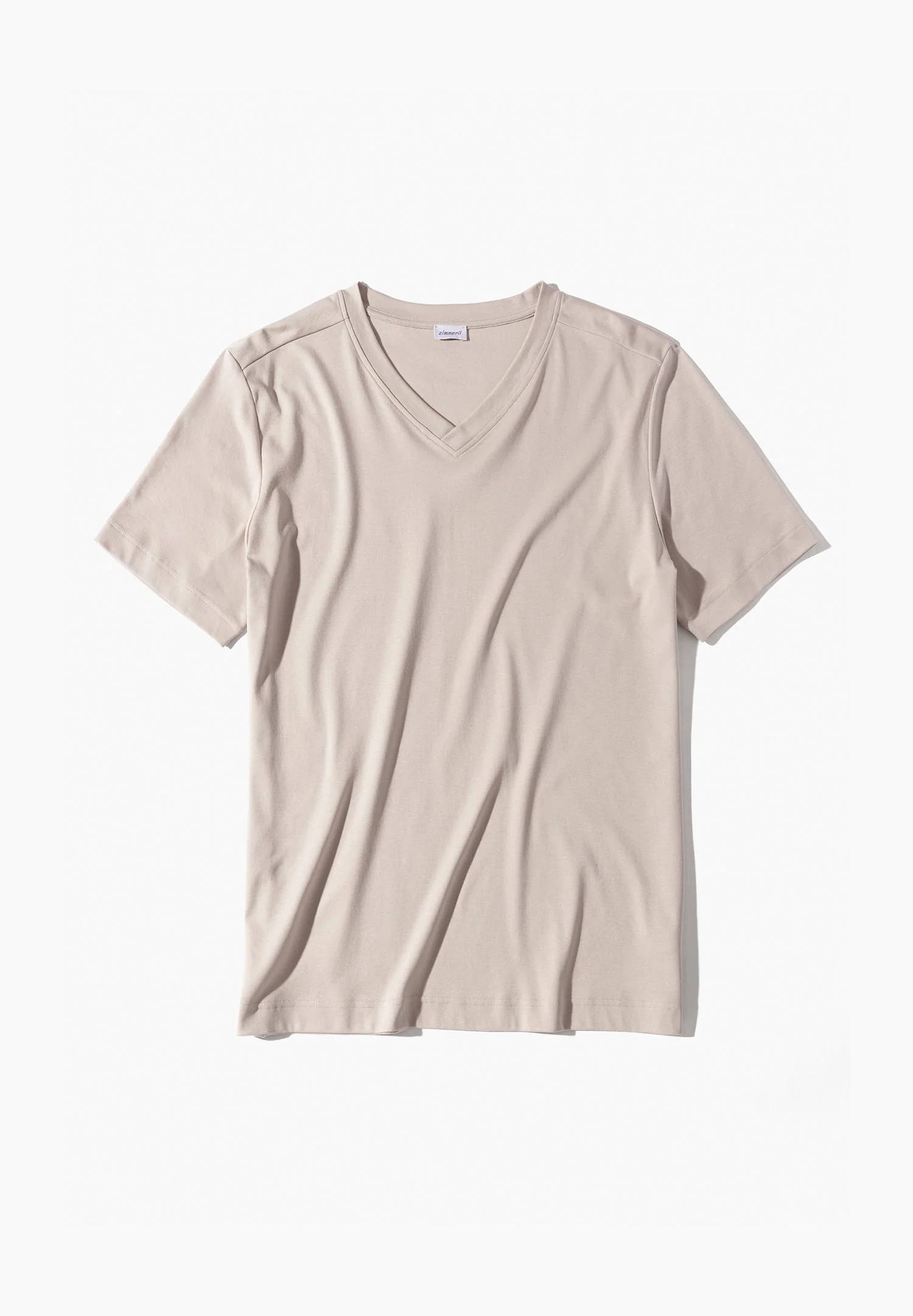 Supreme Green Cotton | T-Shirt kurzarm V-Ausschnitt - sand dust - Image 4
