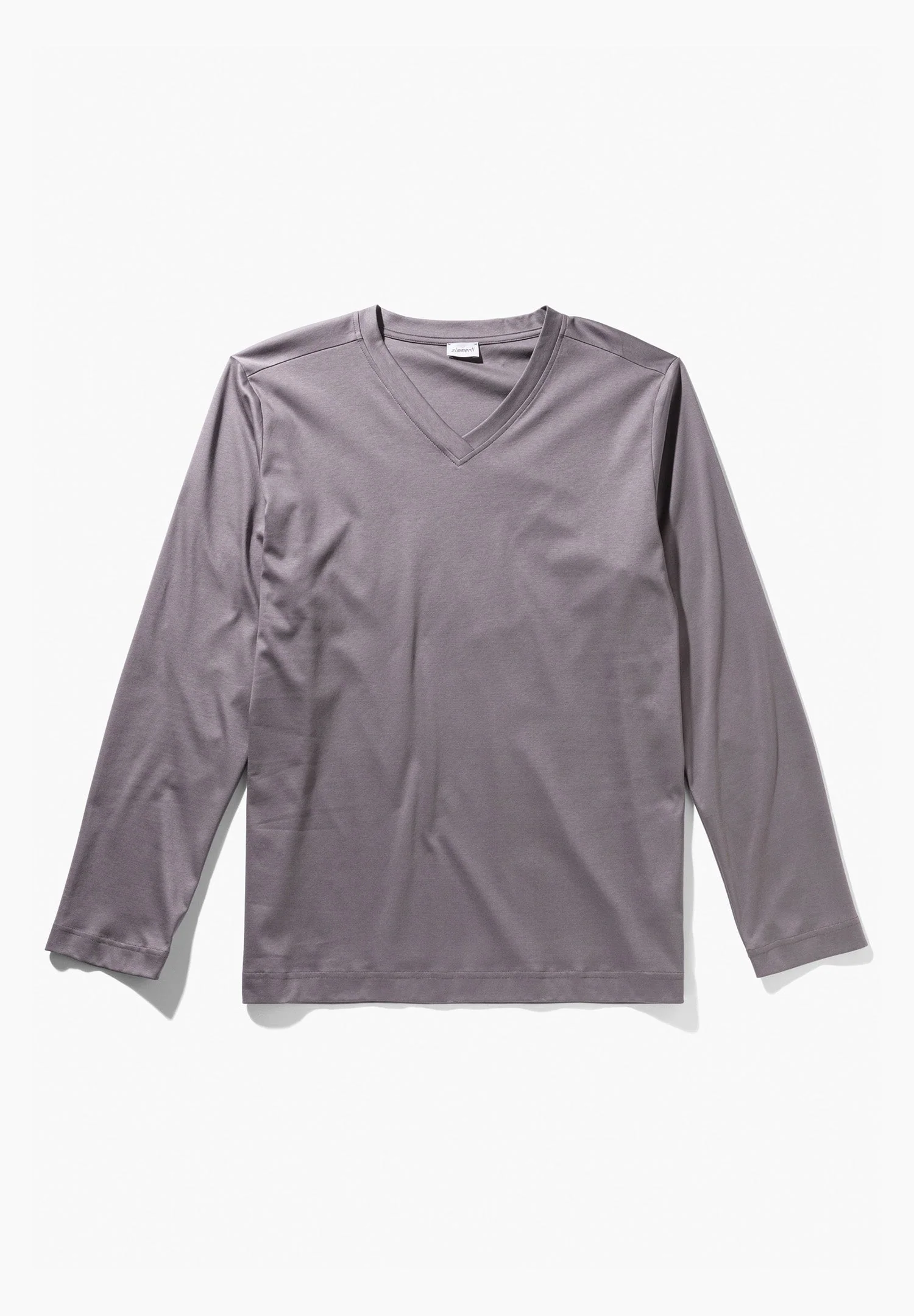 Supreme Green Cotton | T-Shirt langarm V-Ausschnitt - grau - Image 4