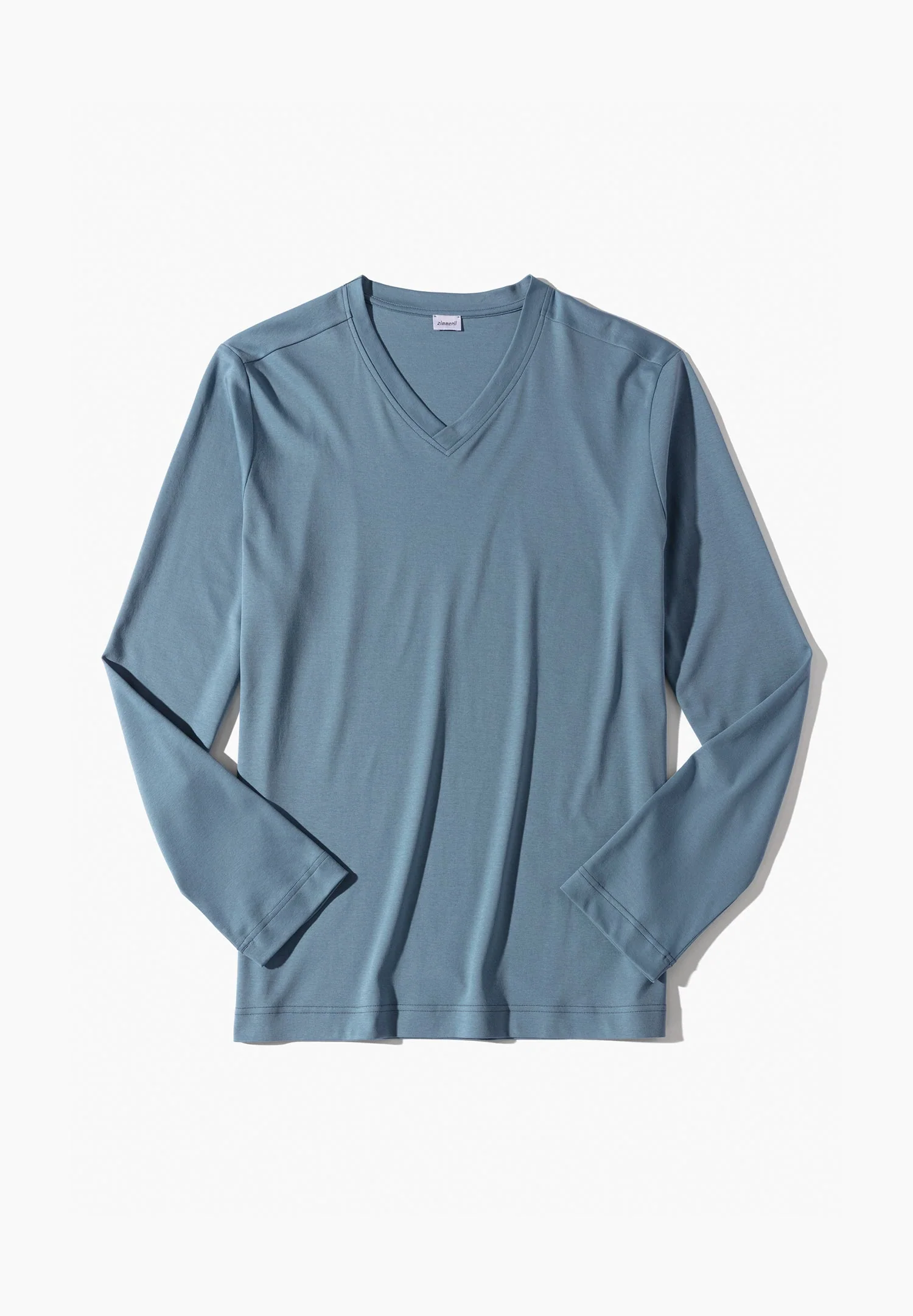 Supreme Green Cotton | T-Shirt langarm V-Ausschnitt - north lake - Image 4