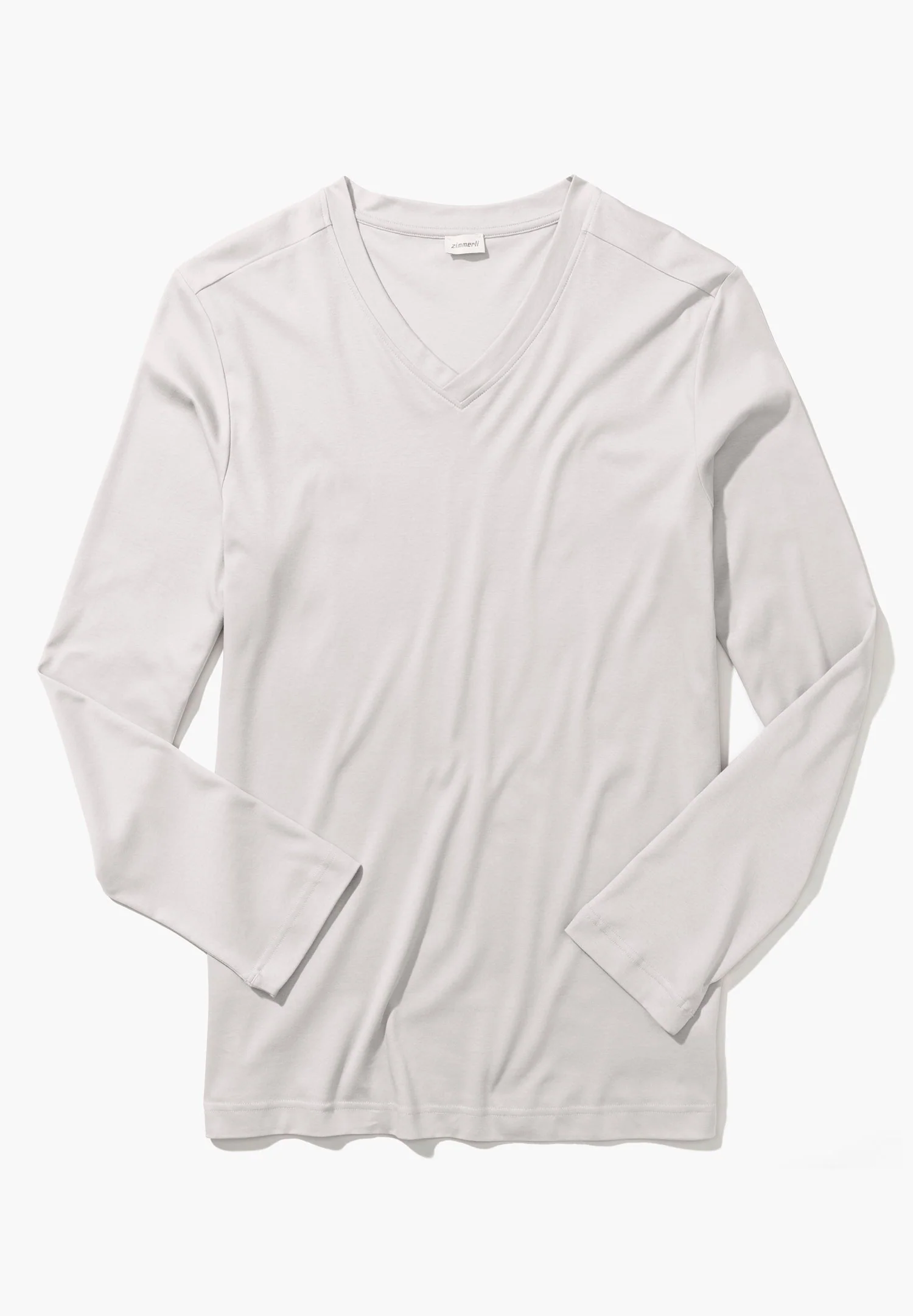 Supreme Green Cotton | T-Shirt langarm V-Ausschnitt - sand dust - Image 4