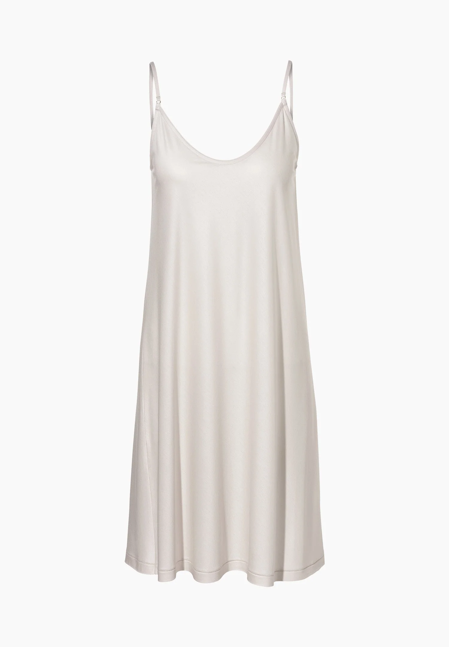 Sustainable Luxury | Kurzes Kleid Spaghettiträger - dove - Image 2