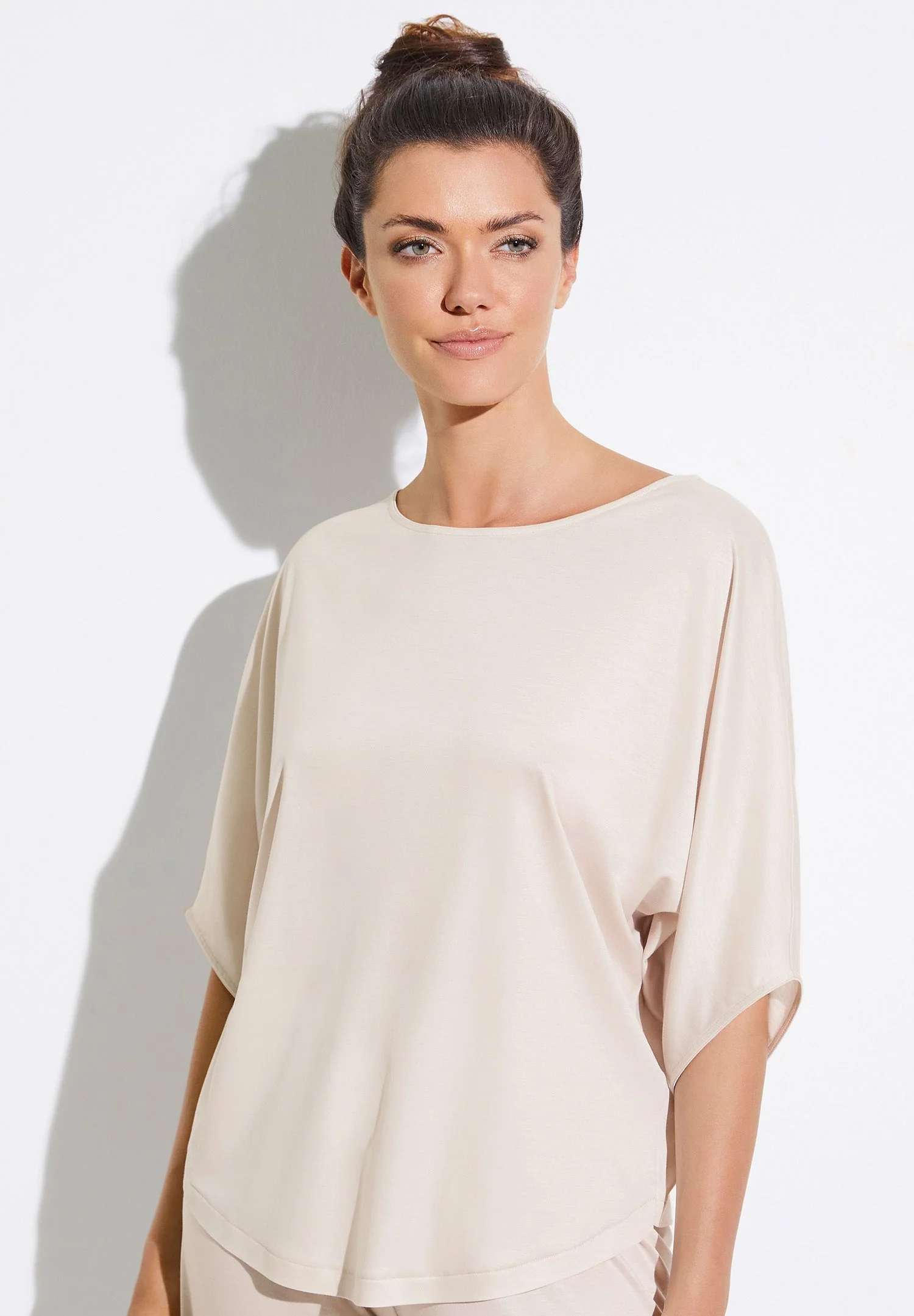Sustainable Luxury | T-Shirt 3/4-Ärmel - dove