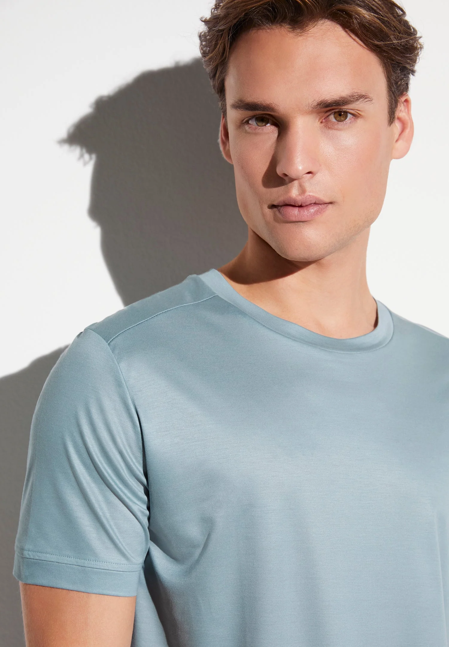 Sustainable Luxury | T-Shirt kurzarm - blue grey - Image 3