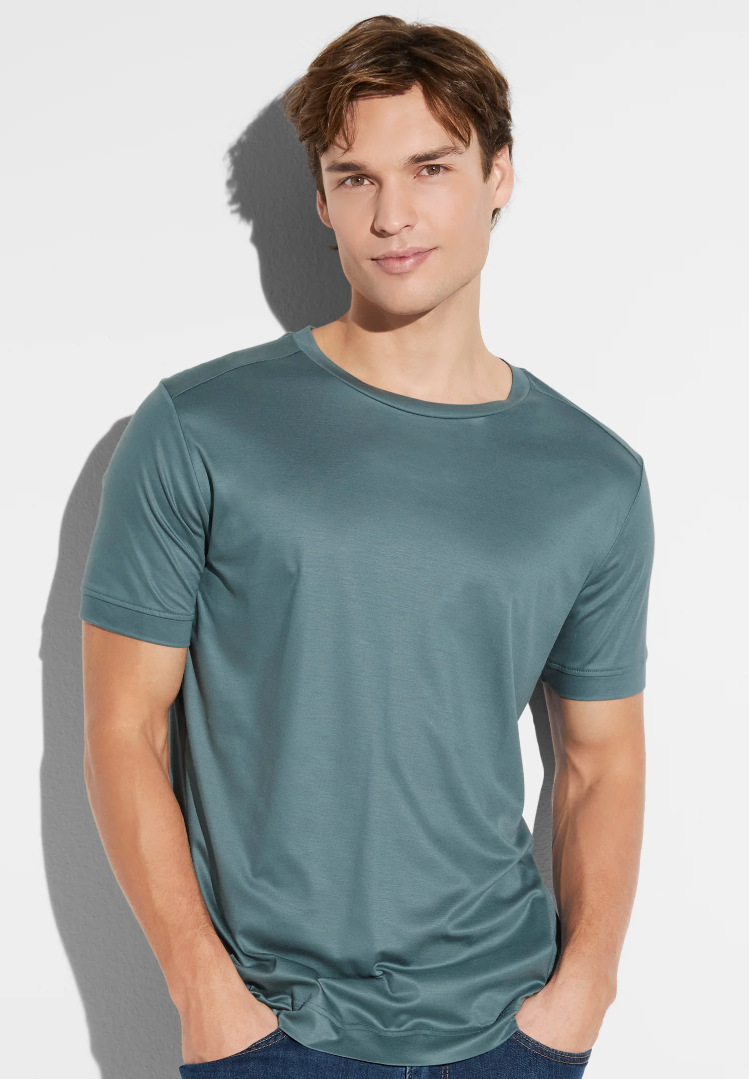 Sustainable Luxury | T-Shirt kurzarm - jade
