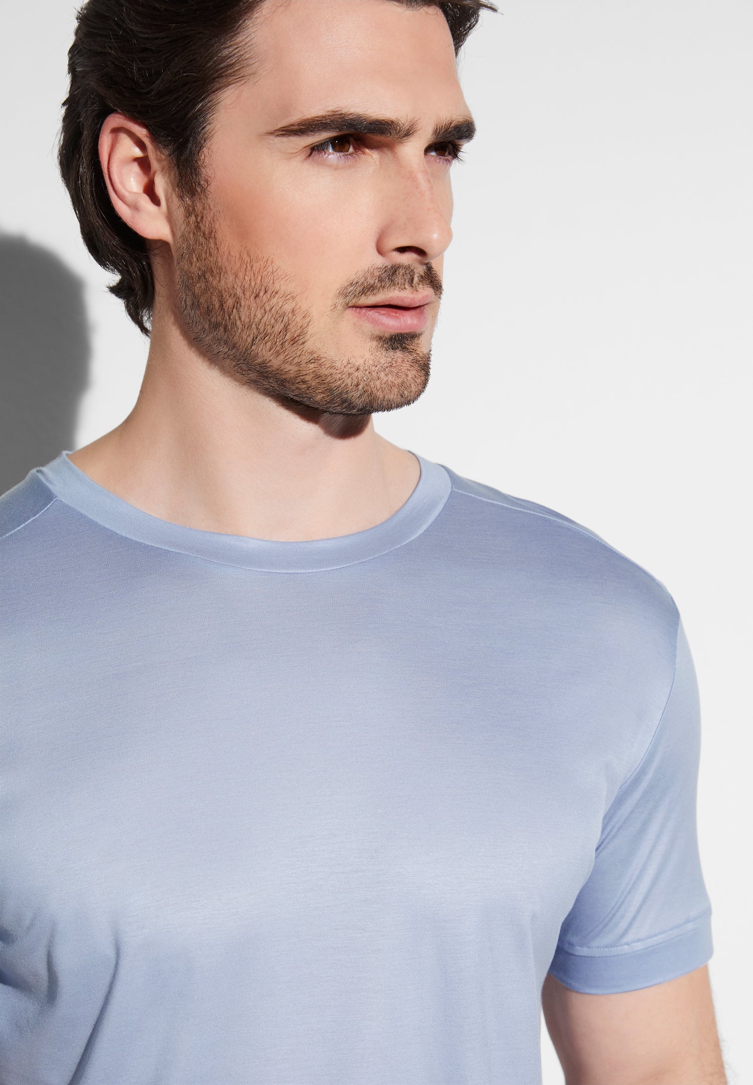 Sustainable Luxury | T-Shirt kurzarm - lavender blue - Image 3