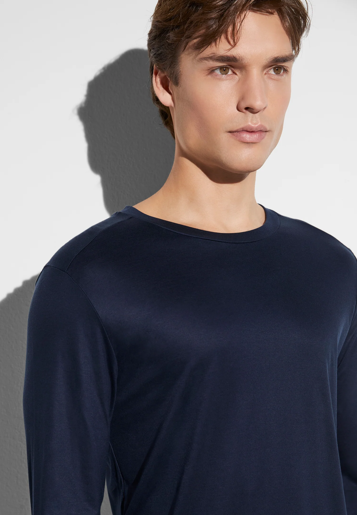 Sustainable Luxury | T-Shirt langarm - twilight blue - Image 3