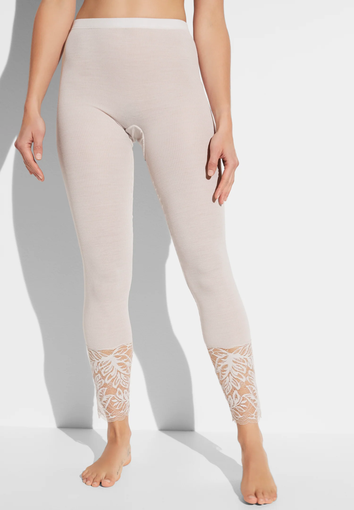 Wool & Silk | Leggings - dove