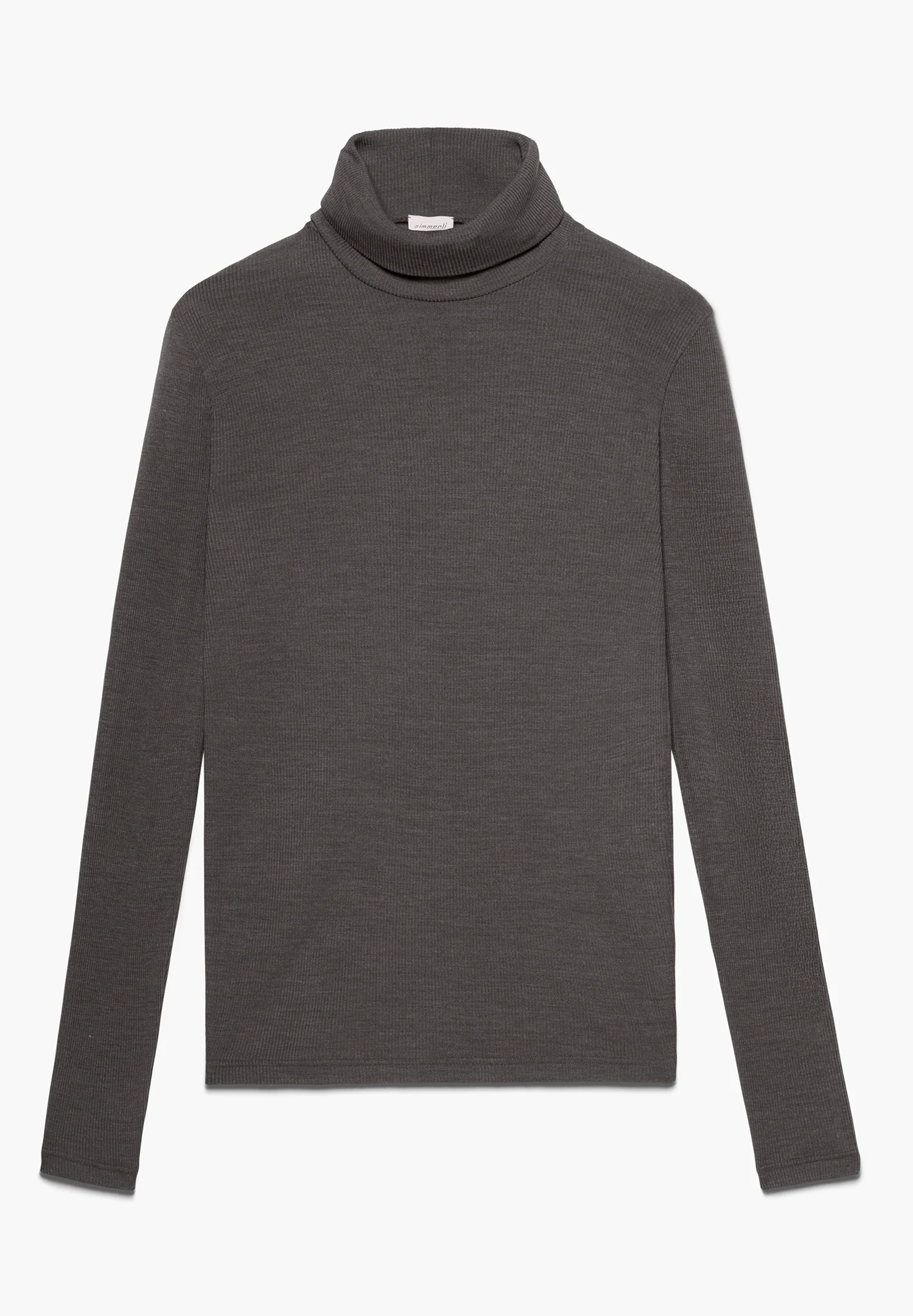 Wool & Silk | Rollkragen langarm - mink - Image 2