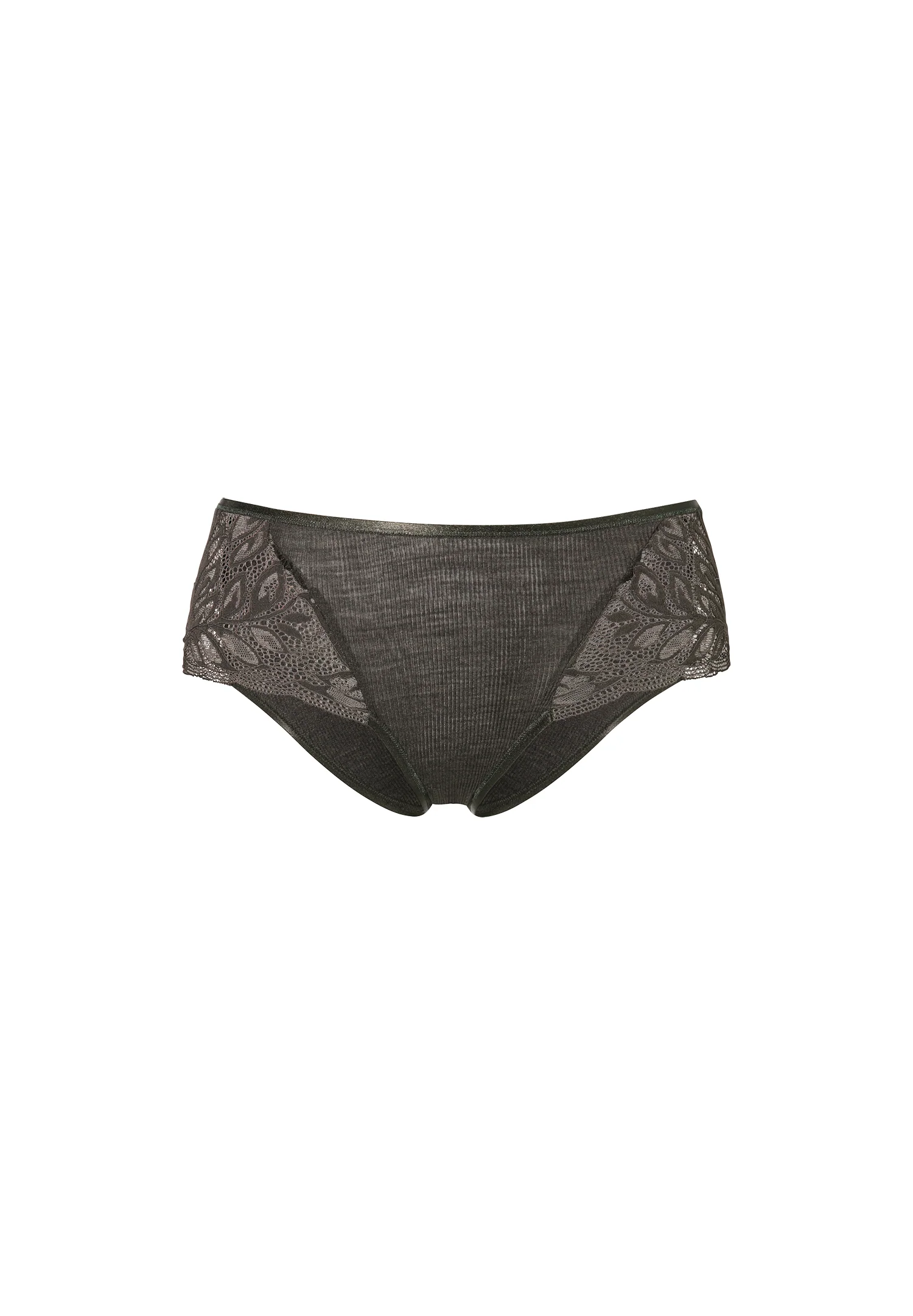 Wool & Silk | Slip - black olive - Image 2