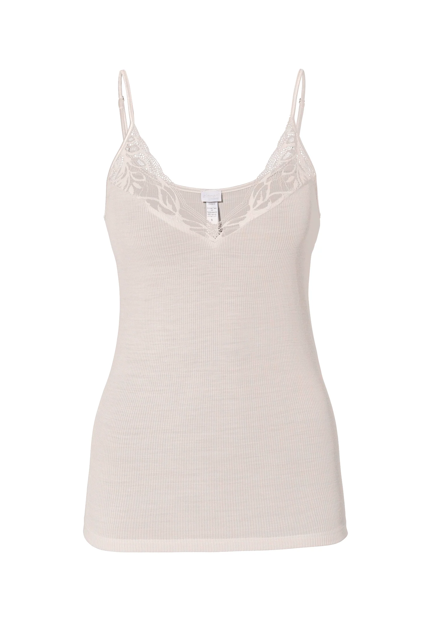 Wool & Silk | Spaghetti Top - dove - Image 2