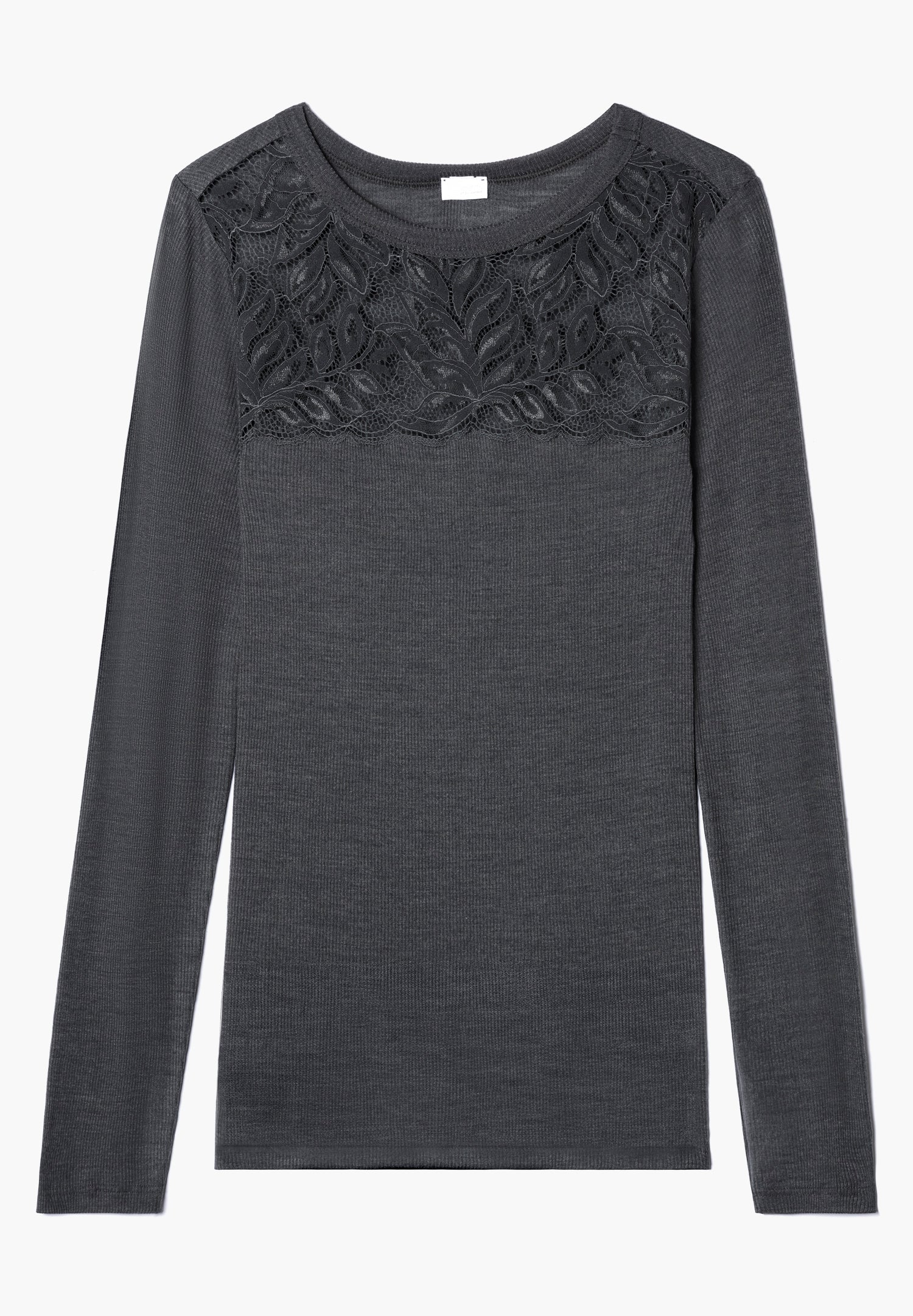 Wool & Silk | T-Shirt langarm - anthrazit - Image 2
