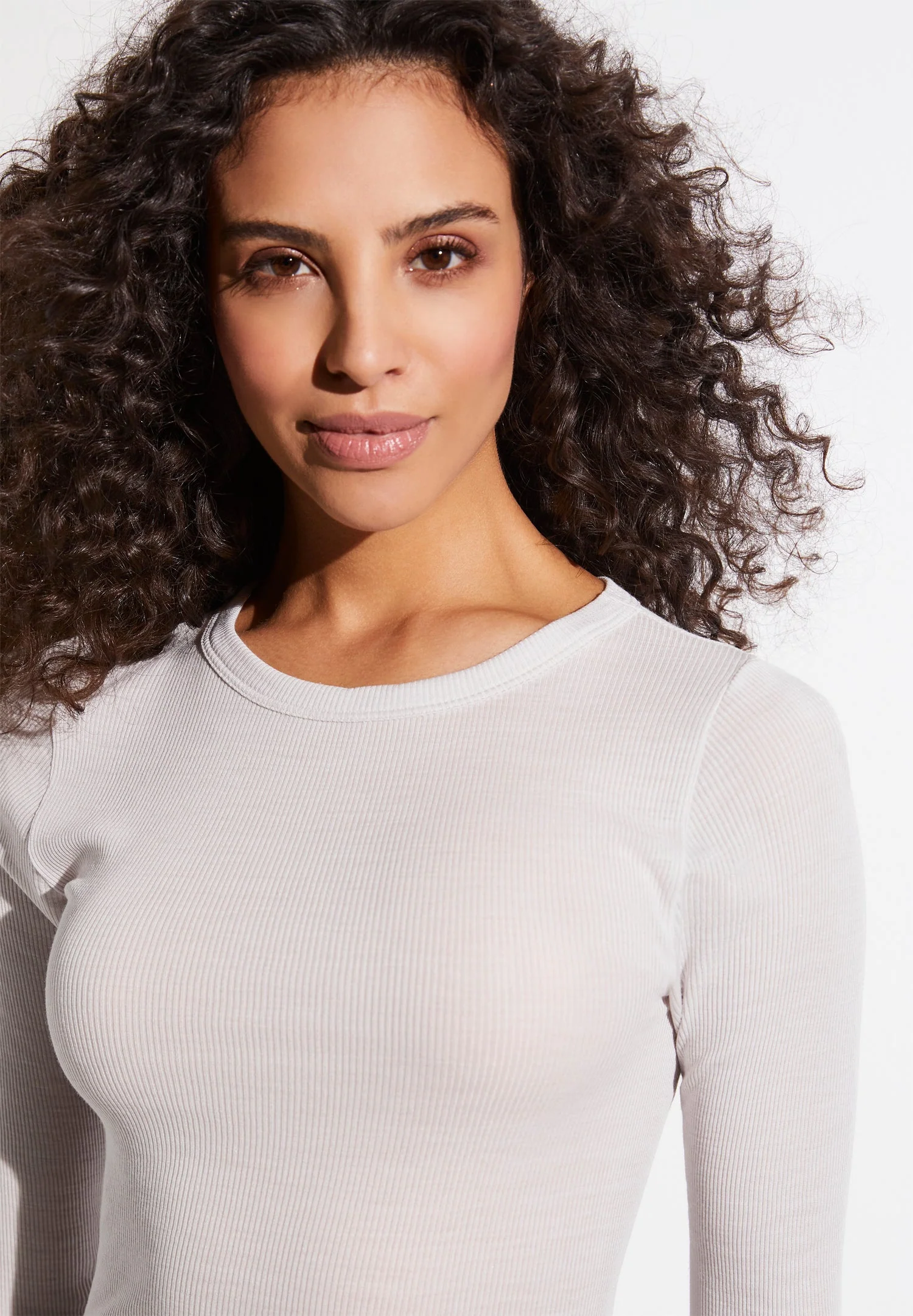 Wool & Silk | T-Shirt langarm - dove - Image 3