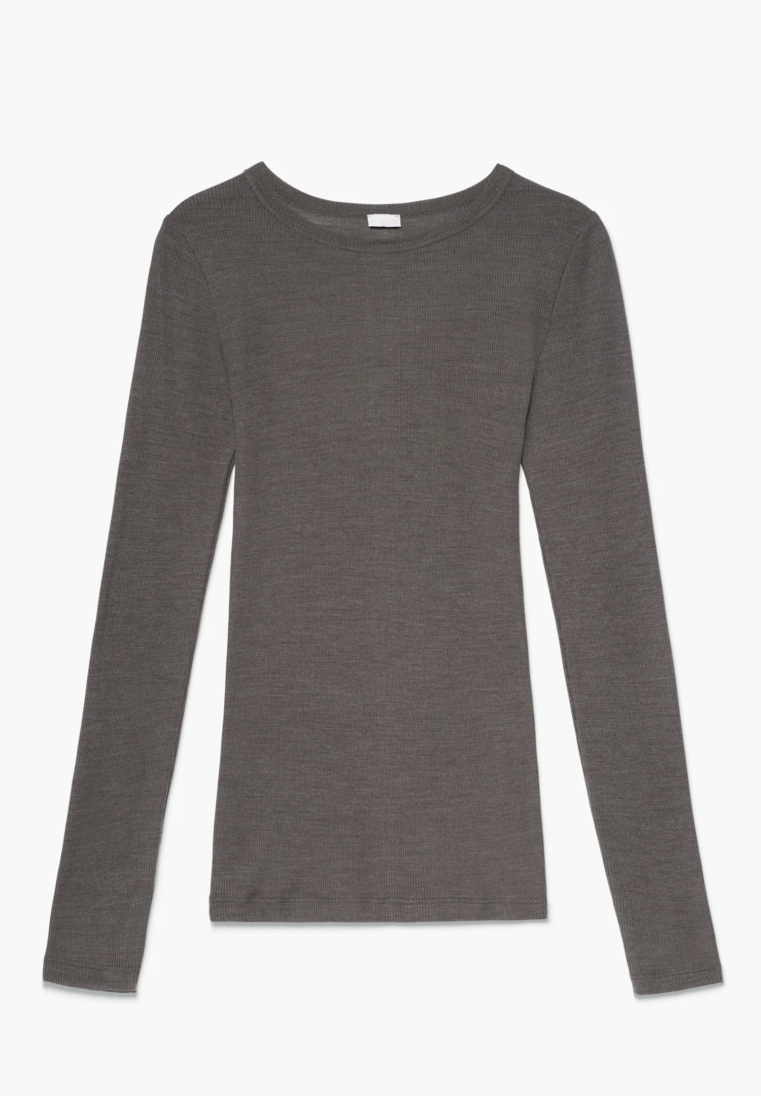 Wool & Silk | Damen T-Shirt langarm - mink - Image 2