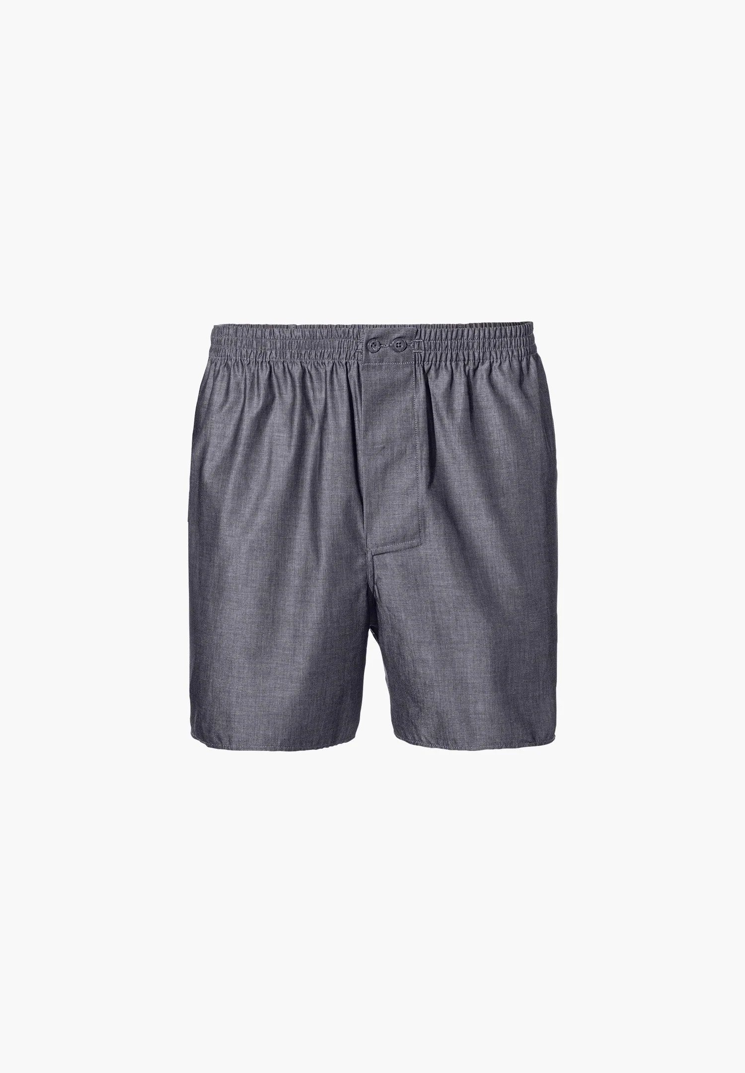 Woven Nightwear | Boxer Shorts - dunkelgrau mélange - Image 2